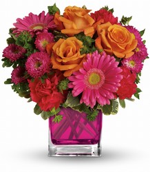 Teleflora's Turn Up The Pink Bouquet from Kinsch Village Florist, flower shop in Palatine, IL